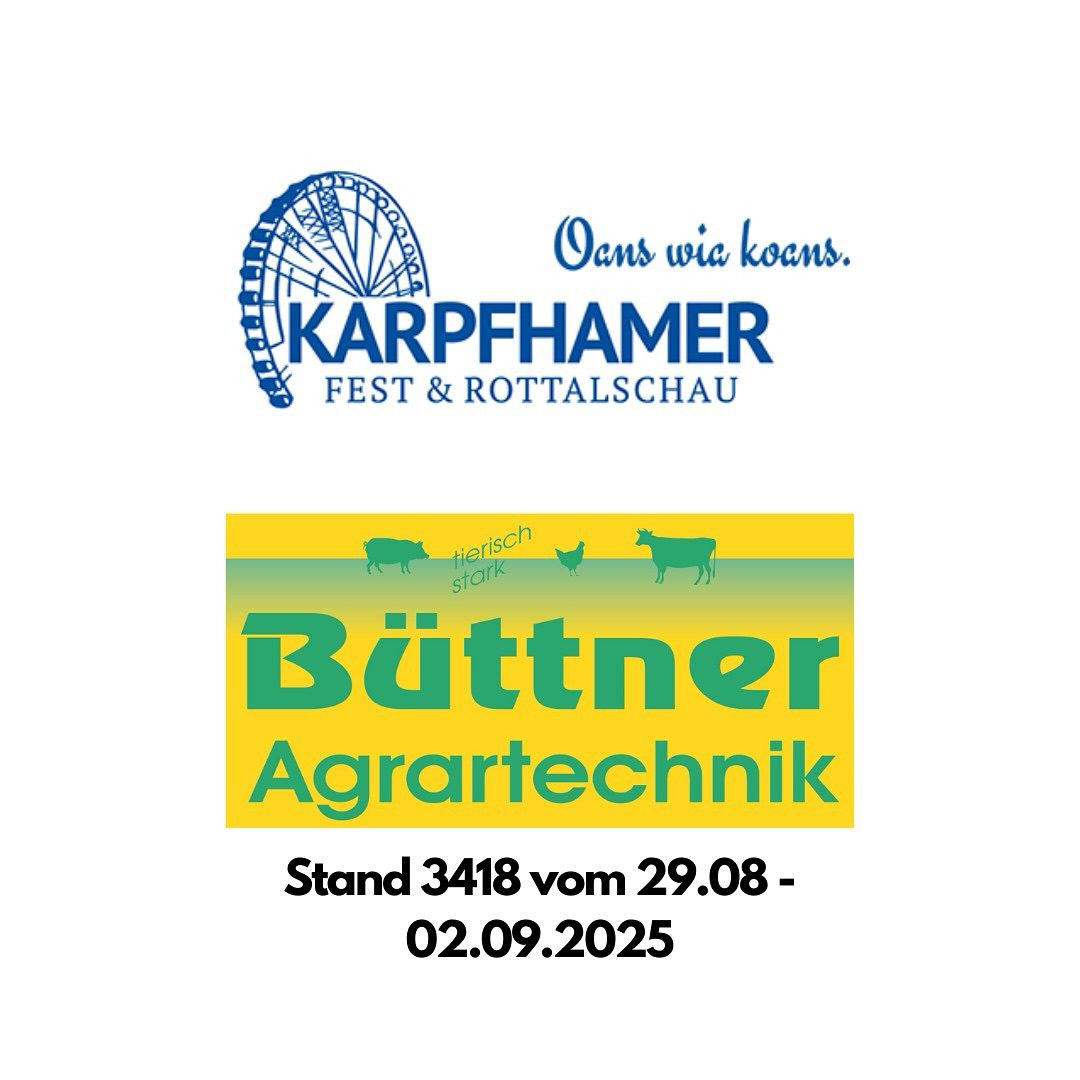 Alljährliche Rottalschau in Karpfham! 🍻🥨
Auch dieses Jahr sind wir wieder mit dabei – besucht uns gerne am Stand 3418!
Wir freuen uns auf spannende Gespräche, tolle Begegnungen und euren Besuch.
#karpfham #rottalschau #landwirtschaftistleidenschaft
